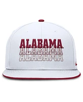 Nike Men's White Alabama Crimson Tide True Primetime Performance Fitted Hat
