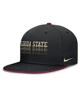 Nike Men's Black Florida State Seminoles True Primetime Performance Fitted Hat