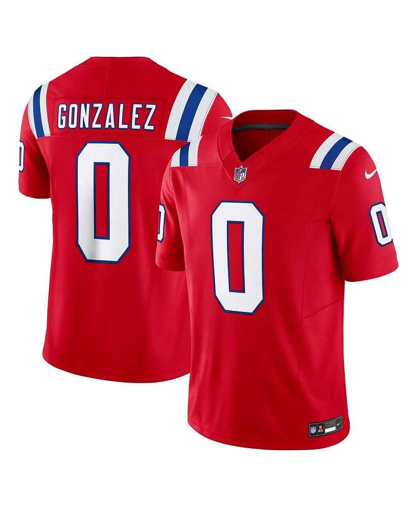 Nike Men's Christian Gonzalez Red New England Patriots Alternate Vapor F.u.s.e. Limited Jersey