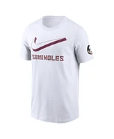 Nike Men's White Florida State Seminoles Primetime 2-Hit Swoosh T-Shirt