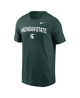 Nike Men's Green Michigan State Spartans Primetime Arch Stack T-Shirt