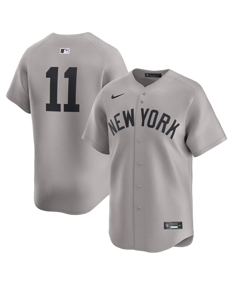 Nike Men's Anthony Volpe Gray New York Yankees Road Limited Player Jersey