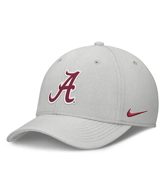 Nike Men's Gray Alabama Crimson Tide Rise Practice Performance Adjustable Hat