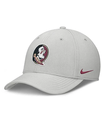Nike Men's Gray Florida State Seminoles Rise Practice Performance Adjustable Hat