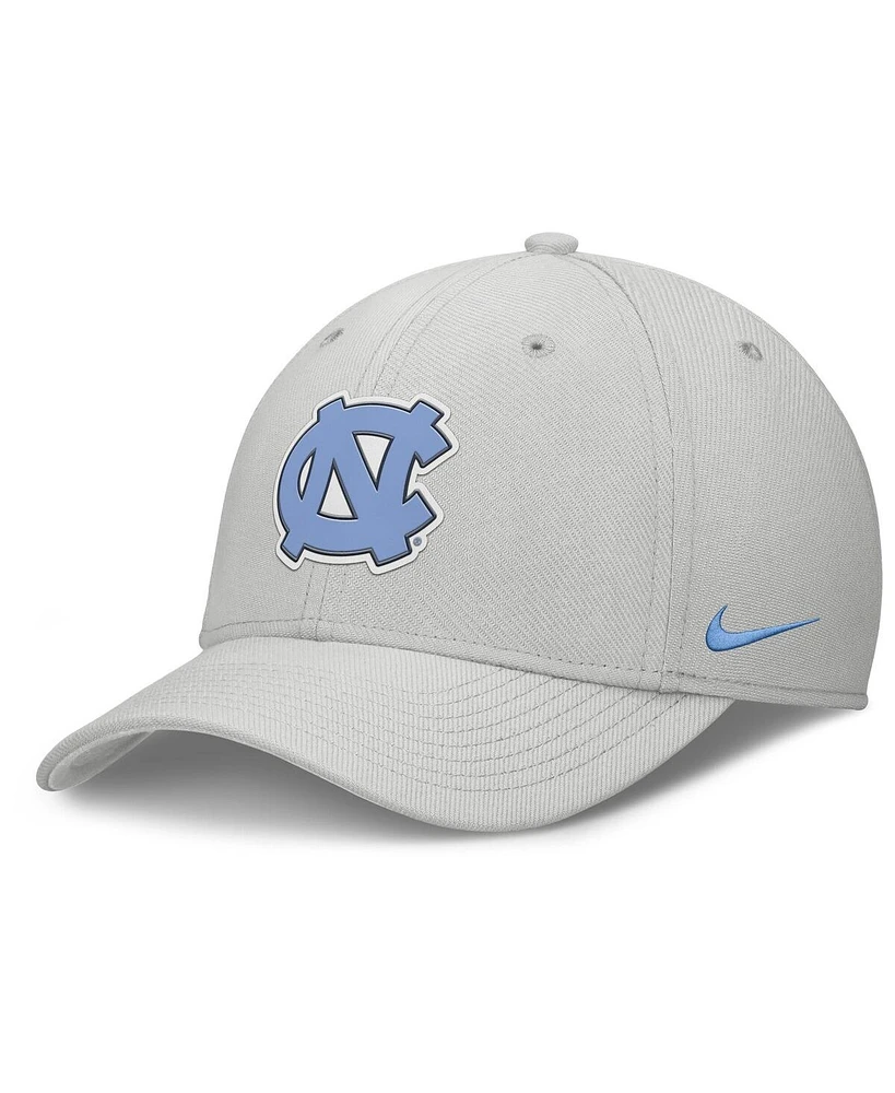 Nike Men's Gray North Carolina Tar Heels Rise Practice Performance Adjustable Hat