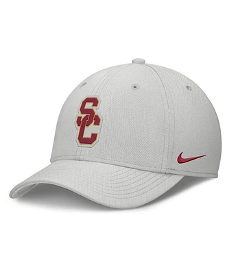 Nike Men's Gray Usc Trojans Rise Practice Performance Adjustable Hat