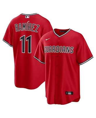 Nike Men's Jose Ramirez Red Cleveland Guardians Alternate 2 Replica Jersey
