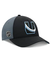 Fanatics Men's Black/Charcoal Utah Mammoth Alternate Logo Adjustable Hat