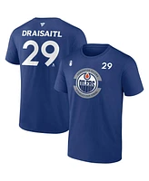 Fanatics Men's Leon Draisaitl Royal Edmonton Oilers 2025 Stanley Cup Final Name Number T-Shirt