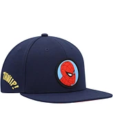 Marvel Big Boys and Girls Navy Spiderman Comic Snapback Hat