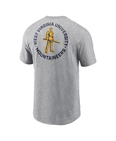 Nike Men's Heather Gray West Virginia Mountaineers Campus 2-Hit T-Shirt