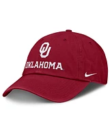 Nike Men's Crimson Oklahoma Sooners 2025 Sideline Club Adjustable Hat