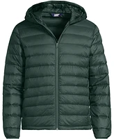 Lands' End Men's Hooded Wanderweight Packable Down Jacket
