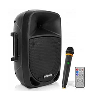 Pyle 800W Portable Bluetooth Pa Speaker – 8” Subwoofer, Led Battery Indicator, Rechargeable, MP3/Usb/Sd, Uhf Wireless Mic