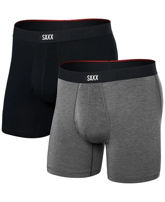 Saxx Men's Multi-Sport -Pk. Solid Mesh Boxer Briefs