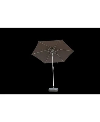 Flynama 7.5ft Outdoor Table Patio Umbrella With Push Button Tilt Crank Uv Protection Waterproof Market Sun Umbrella With 6 Sturdy Ribs