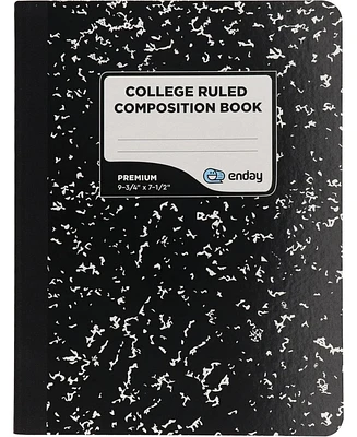 Enday Composition Notebooks College Ruled Paper, Pink Hard Cover Notebook, Premium Lined Books, 100 Sheets Notebook
