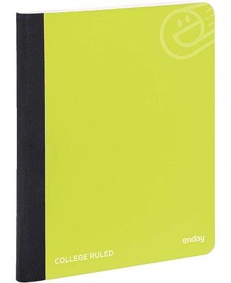 Enday Composition Notebooks College Ruled Paper, Pink Hard Cover Notebook, Premium Lined Books, 100 Sheets Notebook