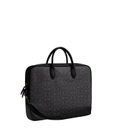 Coach Men's Theo Work Signature Jacquard Bag