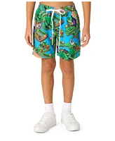 OppoSuits Big Boys 2-Piece Minecraft Summer Short Sleeve Shirt and Shorts Set