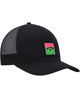 Billabong Men's Black Stacked Trucker Snapback Hat