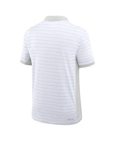 Jordan Men's White Michigan Wolverines 2025 Early Season Coaches Sideline Victory Stripe Performance Polo Shirt