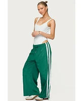 Edikted Women's Fauna Nylon Track Pants