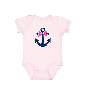 Sweet Wink Baby Girls Anchor Bow Short Sleeve Bodysuit