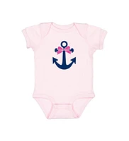 Sweet Wink Baby Girls Anchor Bow Short Sleeve Bodysuit