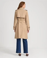 Lands' End Women's Squall Waterproof Modern Trench Raincoat