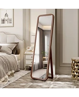 Vlsrka Wooden full-length mirror, floor standing or wall-mounted.
