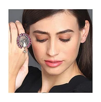 Sohi Peacock Statement Ring
