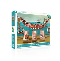 New York Puzzle Company All Paws on Deck 500 Piece Puzzle