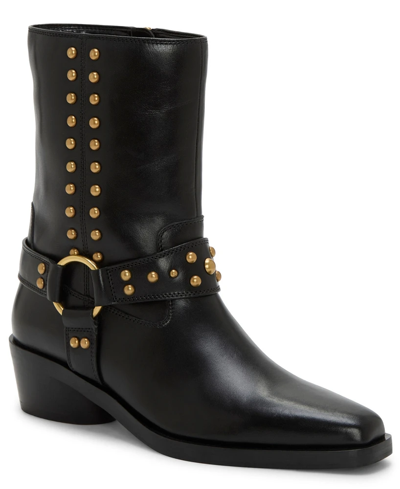 Vince Camuto Women's Roista Studded Western Moto Booties