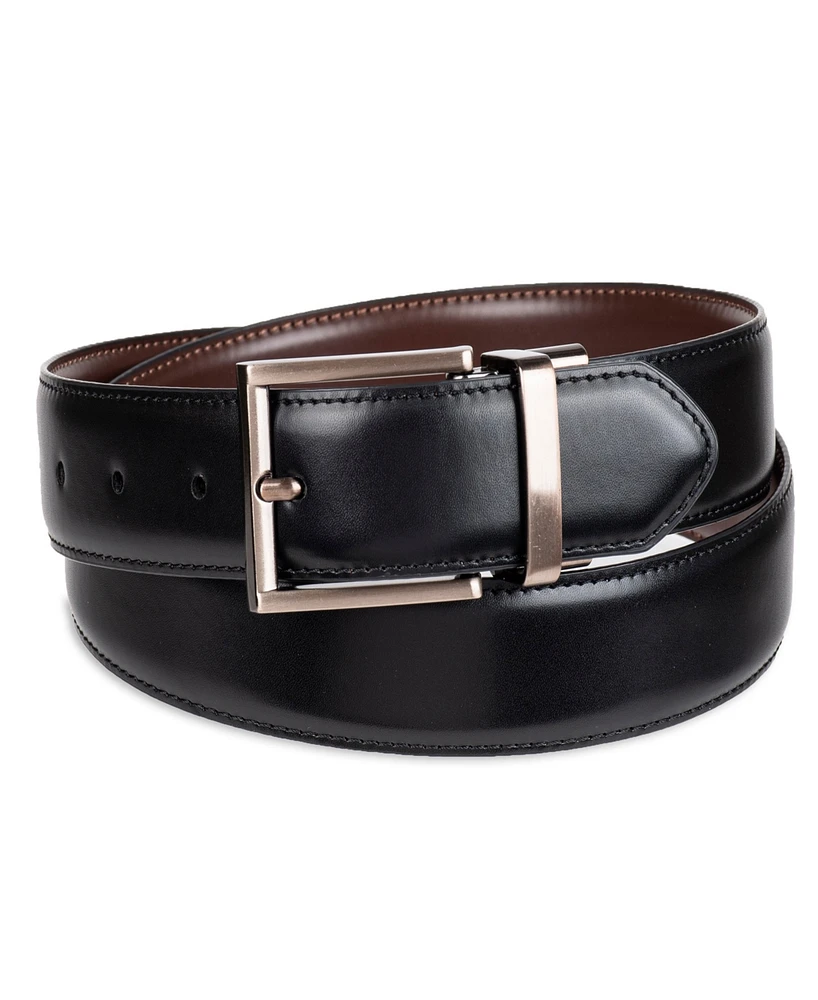 Kenneth Cole Reaction Men's 2-In-1 Reversible Feather Edge Dress Belt