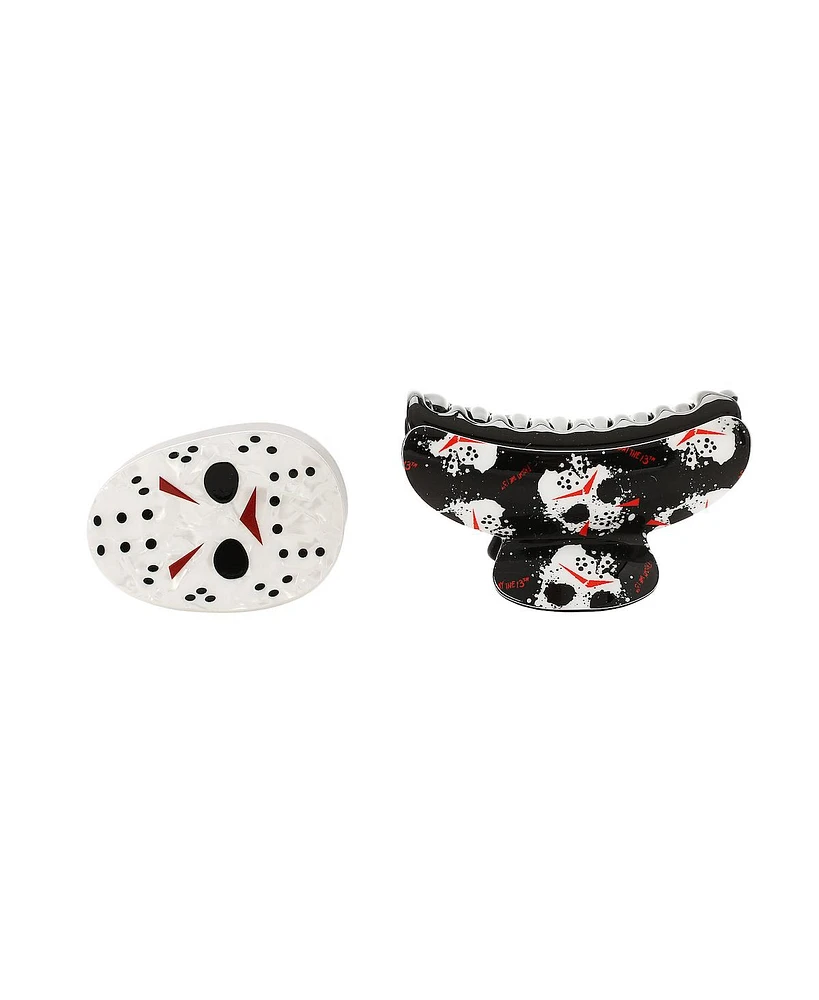 Friday The 13th Jason Mask 2-Piece Hair Clip Set