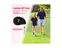 Junior #7 Iron for Kids with Fiberglass Shaft and Headcover