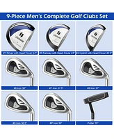 Men's 9 Pieces Complete Golf Club Set