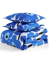 Marimekko Unikko Cotton Percale 3-Pc. Duvet Cover Set