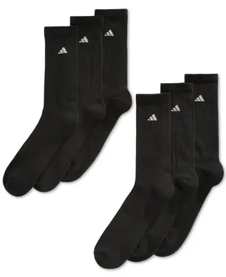 adidas Men's Cushioned Crew Extended Socks, 6-Pack