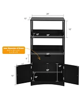 Volenca Bathroom Storage Cabinet with Drawer and Shelf Floor Cabinet