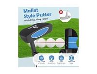 Junior Mallet Putter Individual Gold Club for Kids Ages 11-14