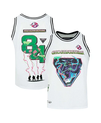 Freeze Max Men's White Ghostbusters The Team Basketball Jersey