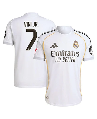 Adidas Men's Vini Jr. White Real Madrid 2025/26 Home Authentic Jersey