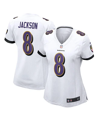 Nike Women's Lamar Jackson White Baltimore Ravens Player Game Jersey