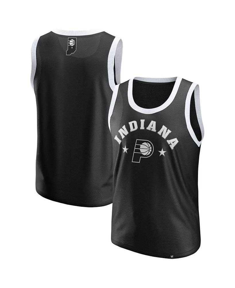 Fanatics Men's Black Indiana Pacers Mesh Tank Top