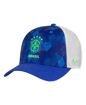 Nike Men's and Women's Blue Brazil National Team Rise Printed Trucker Adjustable Hat