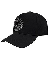 Pro Standard Men's Black Brooklyn Nets Paint the City Pinch Front Snapback Hat