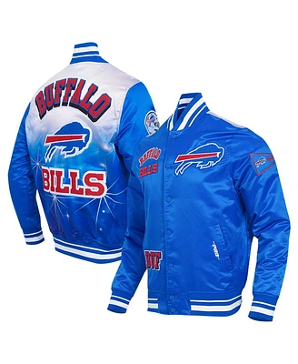 Pro Standard Men's Royal Buffalo Bills Sublimated Satin Full-Snap Jacket