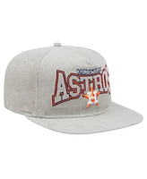 New Era Men's Gray Houston Astros Corduroy Golfer Snapback Hat